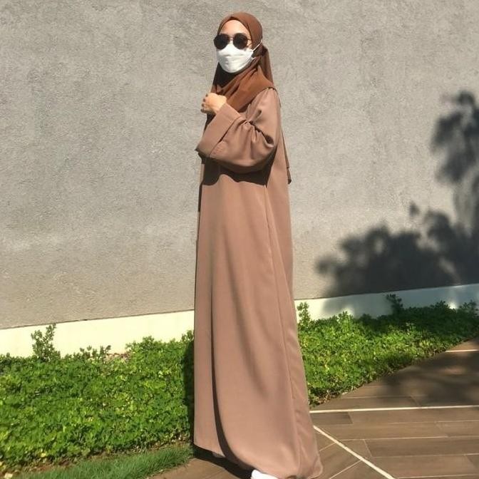 Abaya Hitam Polos Wanita Abaya Turkey Baju Umroh Wanita 2022
