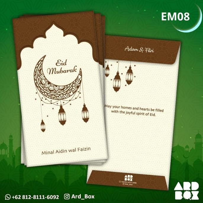 

Amplop Ramadhan Angpao Lebaran Custom Hari Raya Idul Fitri Baru EM08