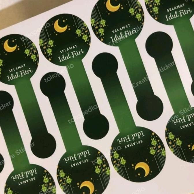 

Sticker Lebaran label seal segel toples dus hari raya idul fitri - 5cm