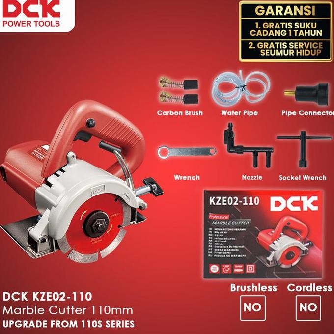 DCK Marble Cutter 4 Inch  / Mesin Potong Keramik / Granit / Marmer 1240 Watt 110mm / Tile Cutter 4" 