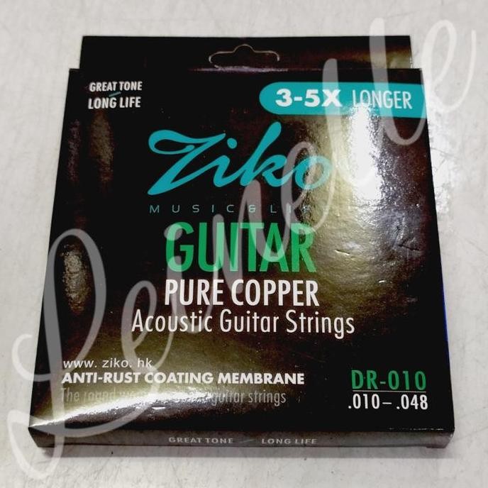 TERBARU Senar Akustik Ziko 010-048 Anti Rust Coating Membrane (Anti Karat)