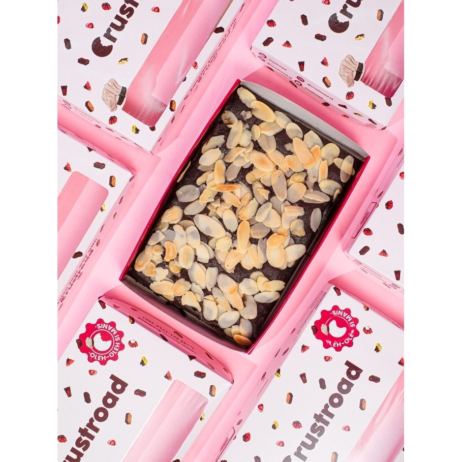 

Crustroad Brownies Panggang 15x10 | Brownies Panggang | Brownies Melted | Fudgy Brownies | Almond | Manis