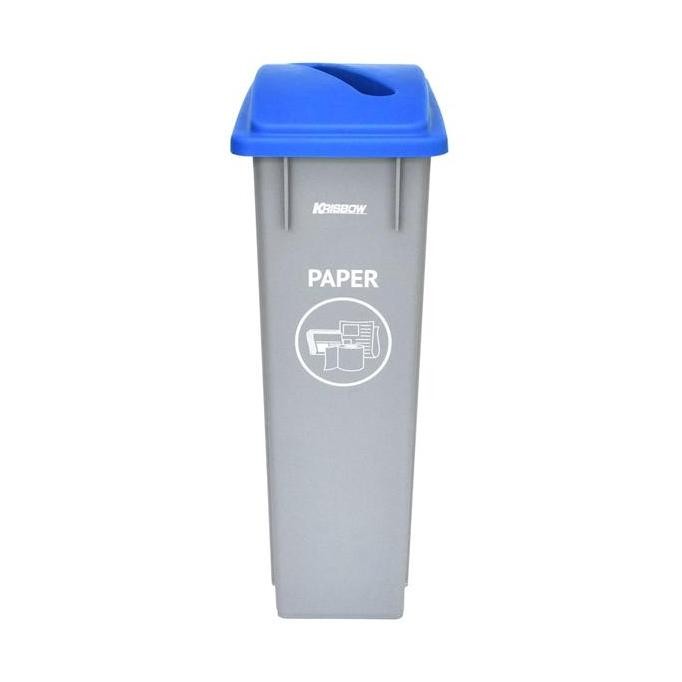 Krisbow 90 Ltr Tempat Sampah Kertas - Abu-Abu