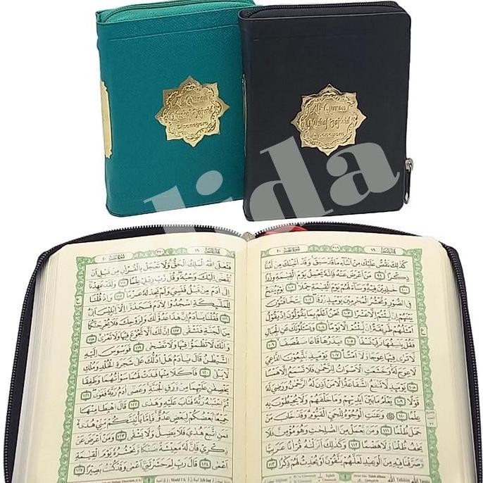 

AlQuran Tajwid Diponegoro ukuran B6, Al-Quran Mushaf saku resleting LM