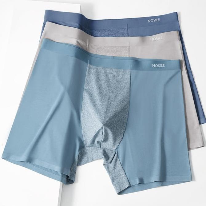 ISI 3PCS Nosile Long Boxer Underwear Sport | Celana dalam Pria Boxer Panjang