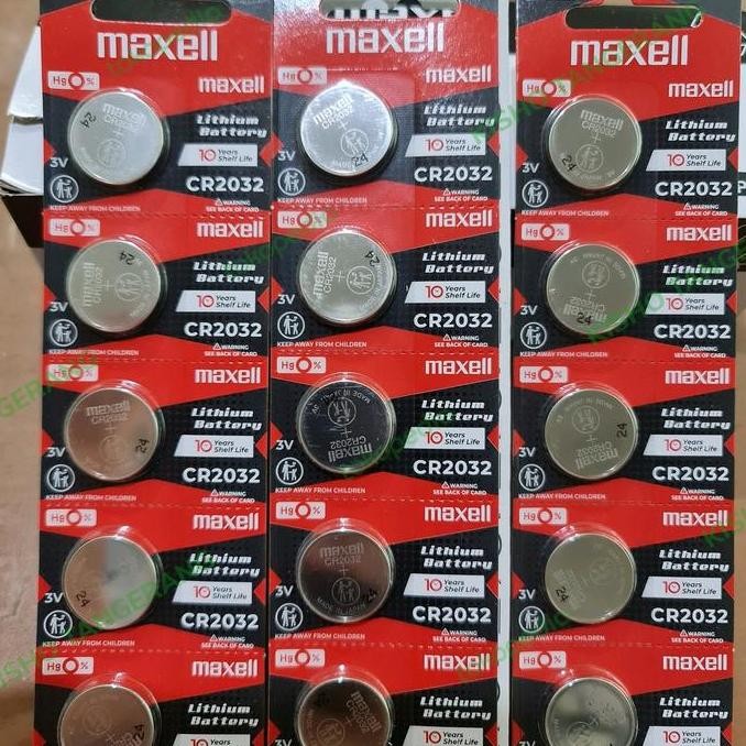 Baterai 3V Maxell CR2032 CR 2032 Original