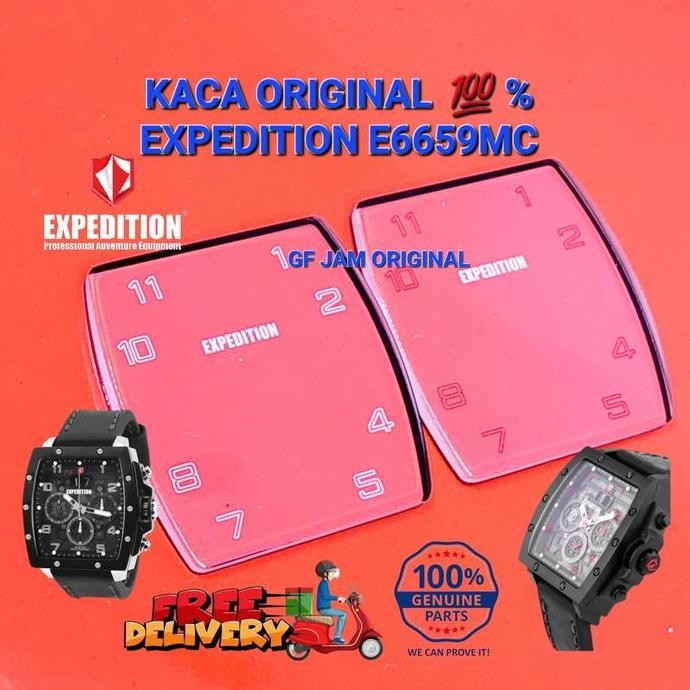 KACA JAM TANGAN EXPEDITION E6659 E 6659 ORIGINAL 100% PART DIJAMIN