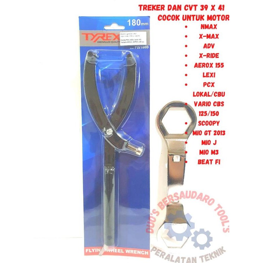 Paket 1 set Treker dan CVT 39x41 Matic Nmax Xmax ADV Aerox BeatFI