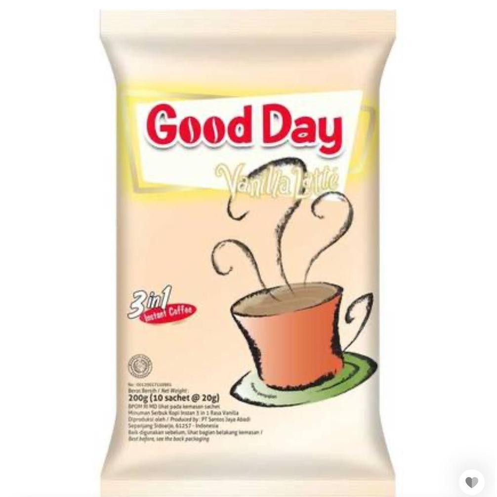 

Promo Good Day 3In1 Coffee Vanilla Latte [10 X 20 G] Promo