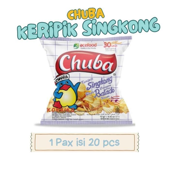 

SBID Chuba Keripik Singkong 1 pax isi 20 pcs x 12gr Snack Food