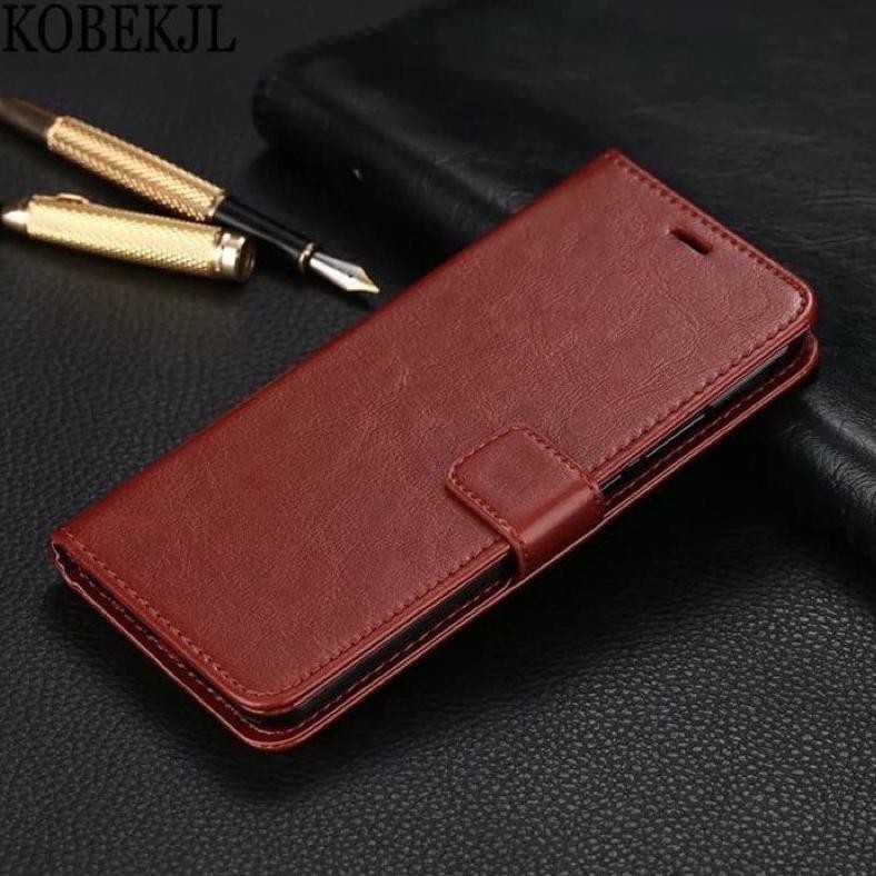 Berkualitas Oppo A15/A53/A33/Reno 4/4F Premium Flip Leather Case Dompet Slot Card Magnetic Murah