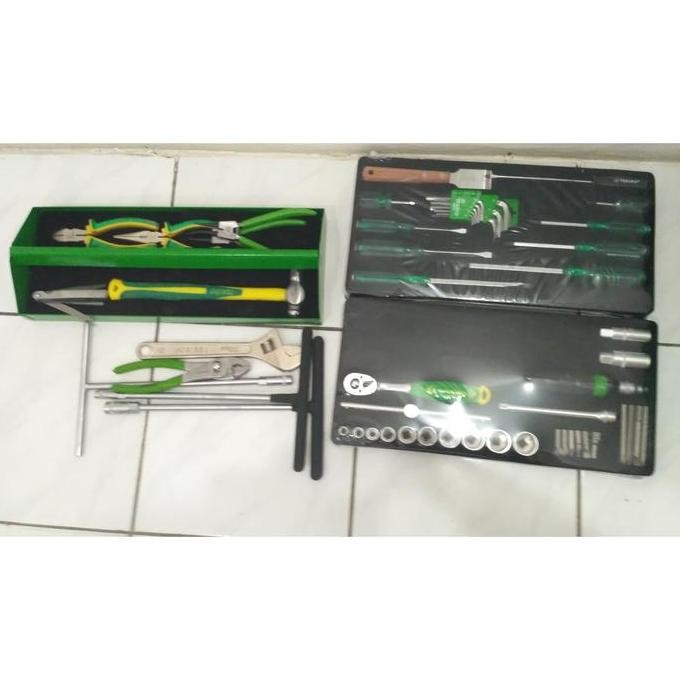 TEKIRO - MECHANIC TOOL 59 PCS BOX BESI KUNCI SET - ORIGINAL