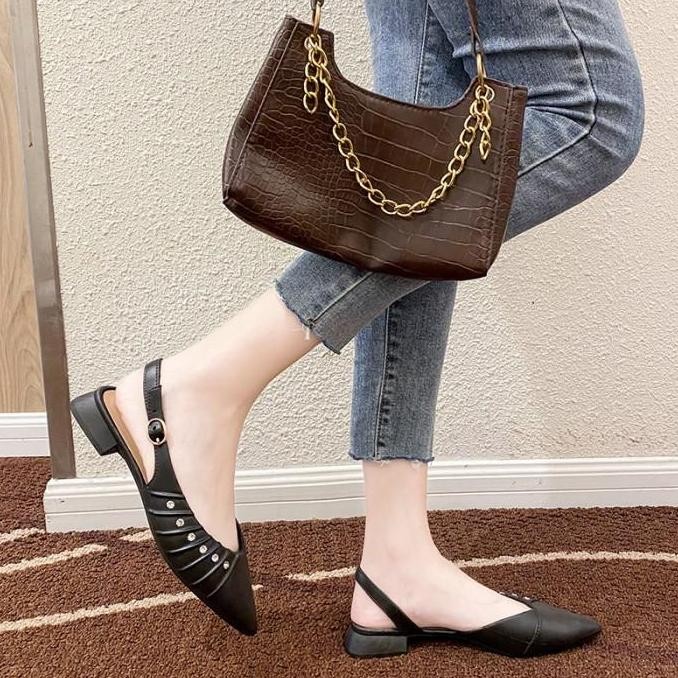 COD SH86 Sepatu Sandal Wanita Diamond Style Women Slippers Shoes