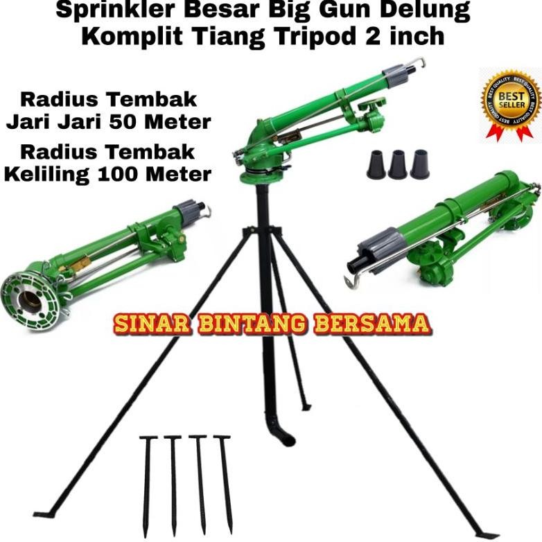 SPRINKLER BIG GUN RAIN JET 45 KOMPLIT TIANG 2 INCH | SPRINKLER BESAR