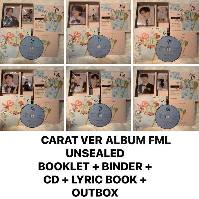 ALBUM FML ONLY CARVER CARAT VERSION PHOTOCARD BOOKLET BINDER SEALED CARVER FML