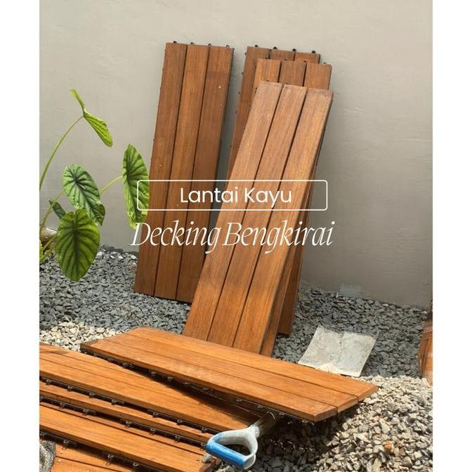 DECKING TILE BENGKIRAI BASE - RANGKA PVC-PRAKTIS ORIGINAL DAN TERPERCAYA