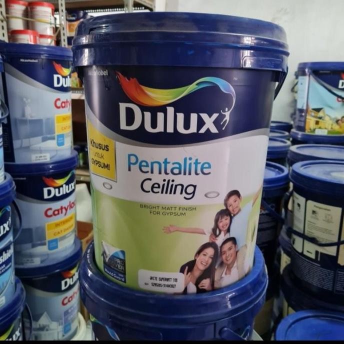 HARGA DISC - CAT DULUX PENTALITE CEILING WHITE 25 KG / CAT PLAFON GIPSUM