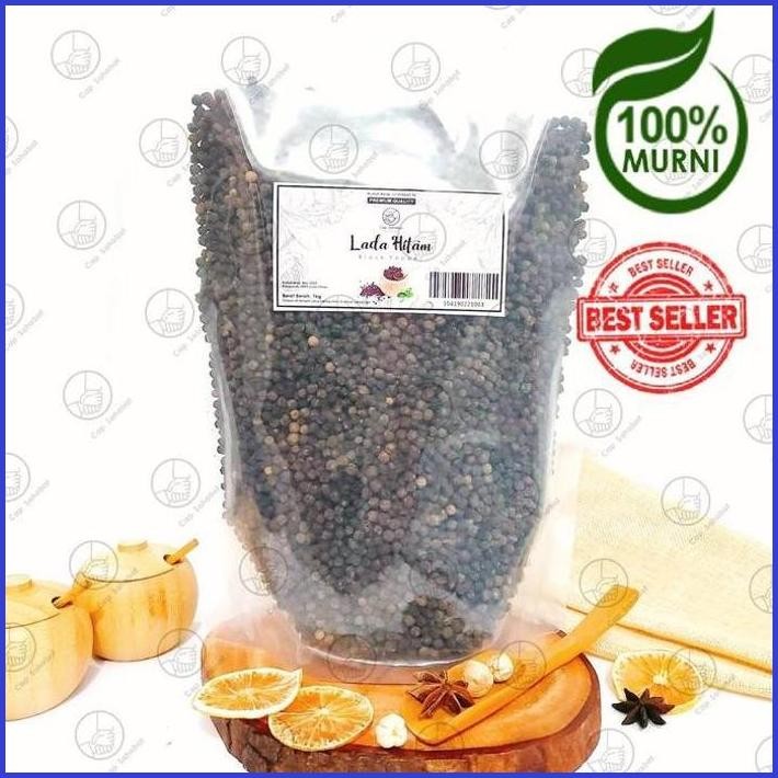 

1KG BIJI LADA HITAM UTUH / WHOLE BLACK PEPPER / REMPAH / JSR 100%