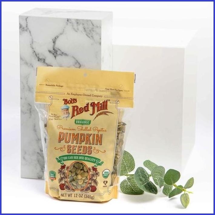 

BOB'S RED MILL PEPITAS ORGANIK PUMPKIN SEEDS 340GR - BIJI LABU SEGAR RENYAH & NIKMAT - SUMBER OMEGA-3 & PROTEIN - NON-GMO - BEST QUALITY