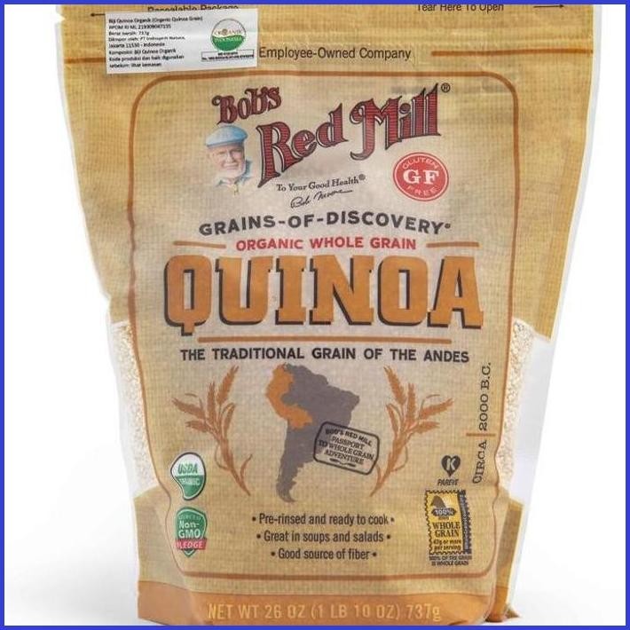 

BOB'S RED MILL WHITE QUINOA GRAIN 737 GR (QUINOA PUTIH) PENGGANTI BERAS