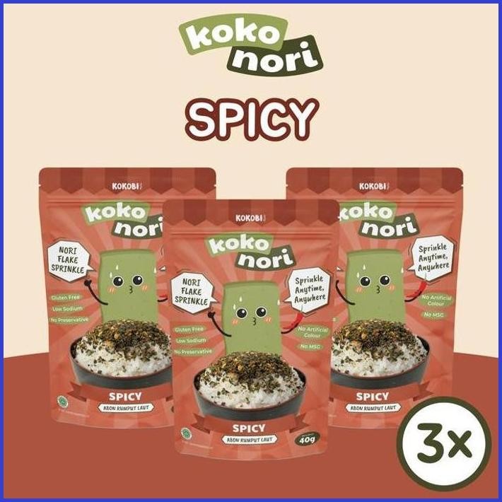 

3PCS KOKO NORI ABON RUMPUT LAUT TABUR - SPICY SEAWEED FLAKE KOKOBI