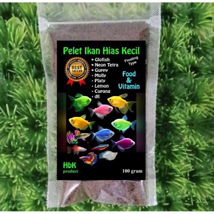 RAS Pelet Ikan Glofish Guppy Neon Makanan Ikan Hias Kecik