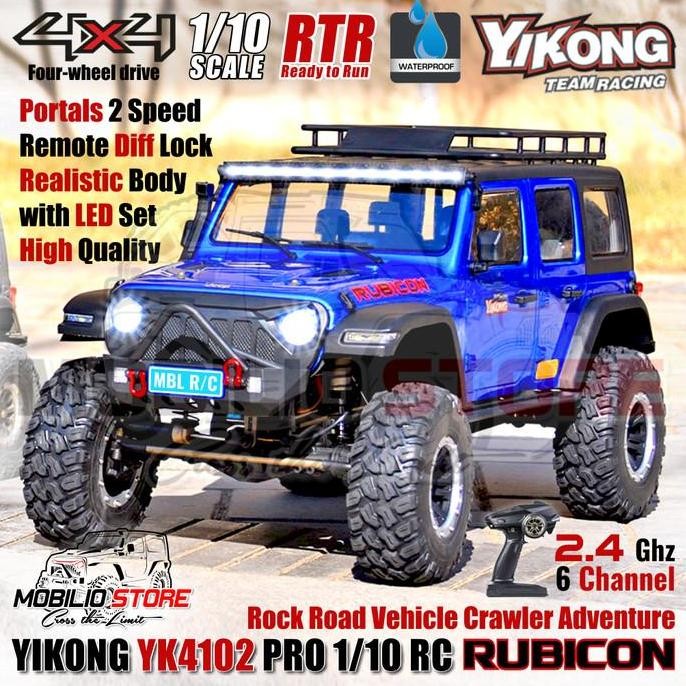 DB123 }} Yikong YK4102 Pro 1/10 RC Rock Road Vehicle Crawler Adventure RTR