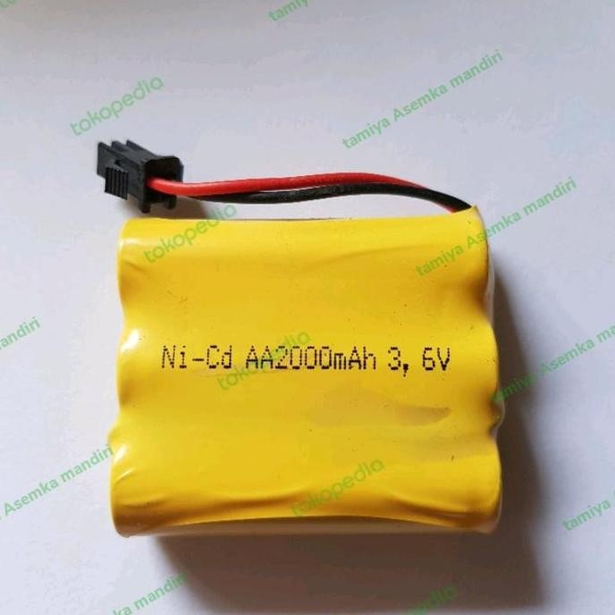 BATERAI MOBIL REMOT RC AA2000MAH 3,6V NICD / BATRE RC 3,6V 2000MAH