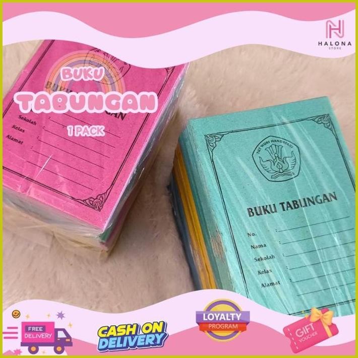 

[ 1 PACK ISI 100 PCS] BUKU TABUNGAN/BUKU KEUANGAN ANAK SEKOLAH SD SMP SMA