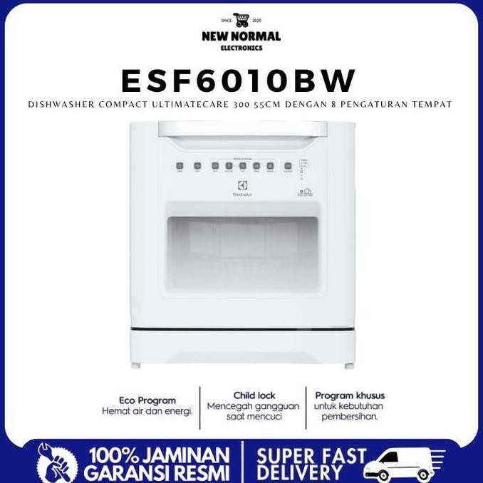 Electrolux ESF6010BW Dishwasher Ultimate Care 300 55cm Inverter