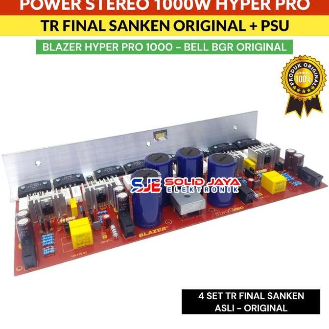 Kit Power Blazer 1000W Stereo Hyper Pro Tr Sanken Japan Asli 2Sc3858 - 2Sa1949 Plus Psu Power Supply