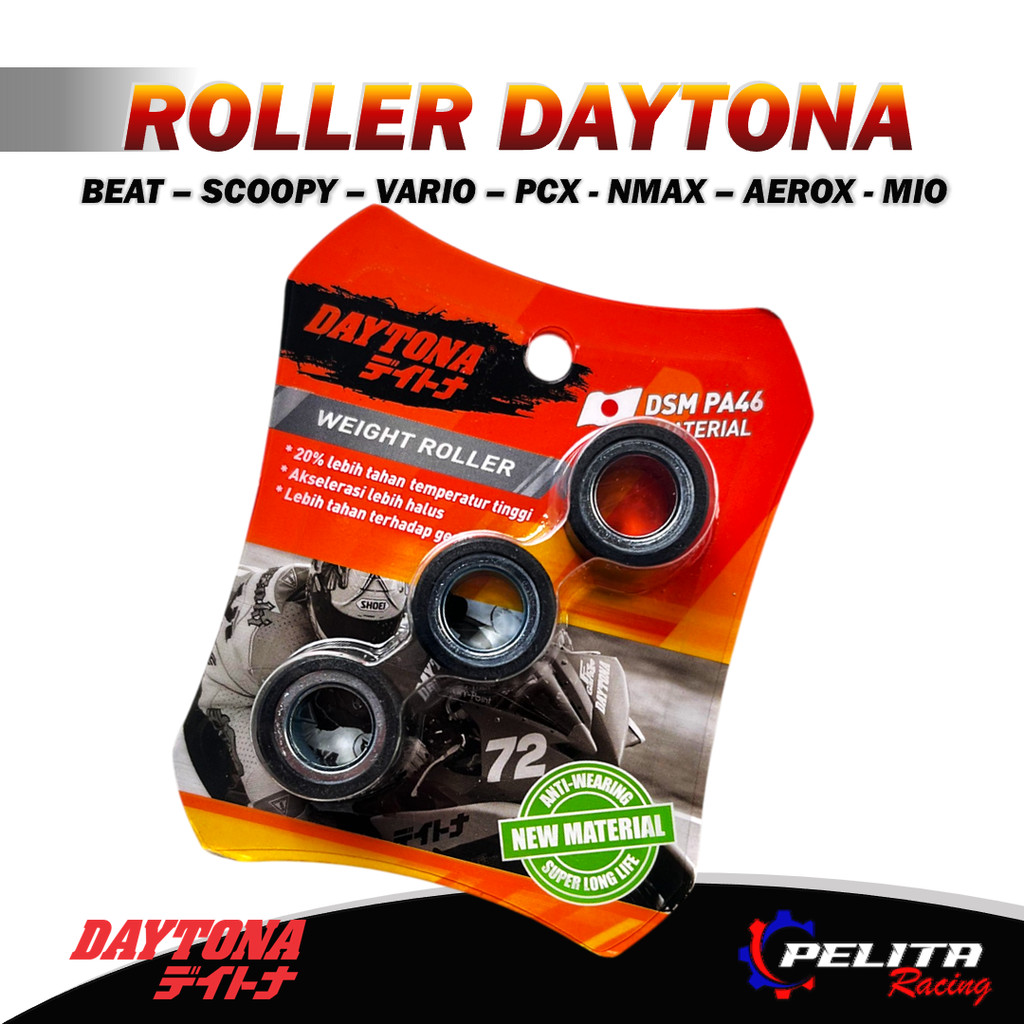 Daytona Roller ORIGINAL All Motor Beat eSP VARIO125 8 9 10 11 Gram Mio Sporty, Material Teflon