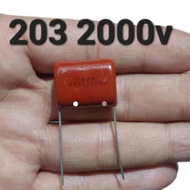 KAPASITOR MILAR 203J 2000V 203 2.000V 20N 20 NANO 2KV 2000 V VOLT