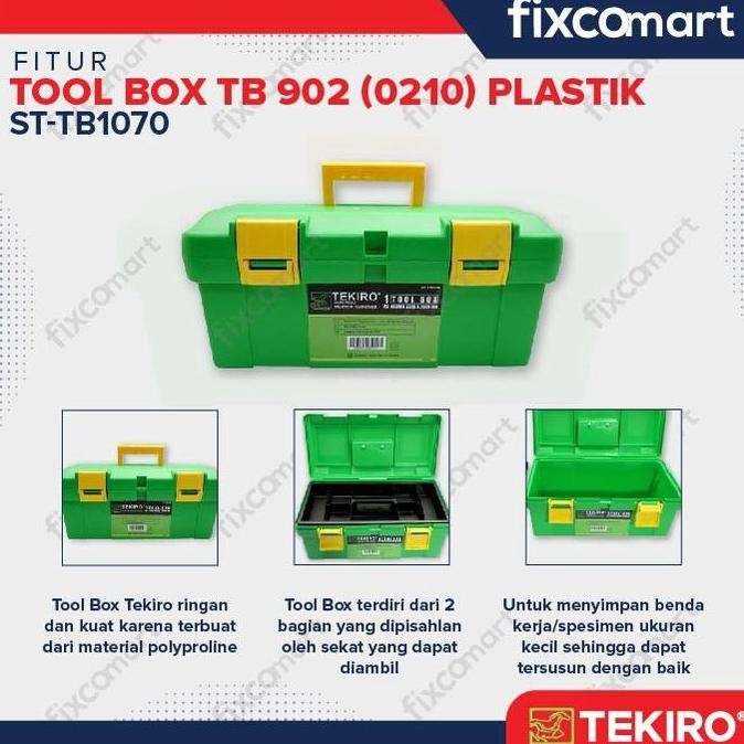 INSTAN TEKIRO TOOL BOX 0210 / TOOL BOX PLASTIK / KOTAK PENYIMPANAN PERKAKAS LARIS