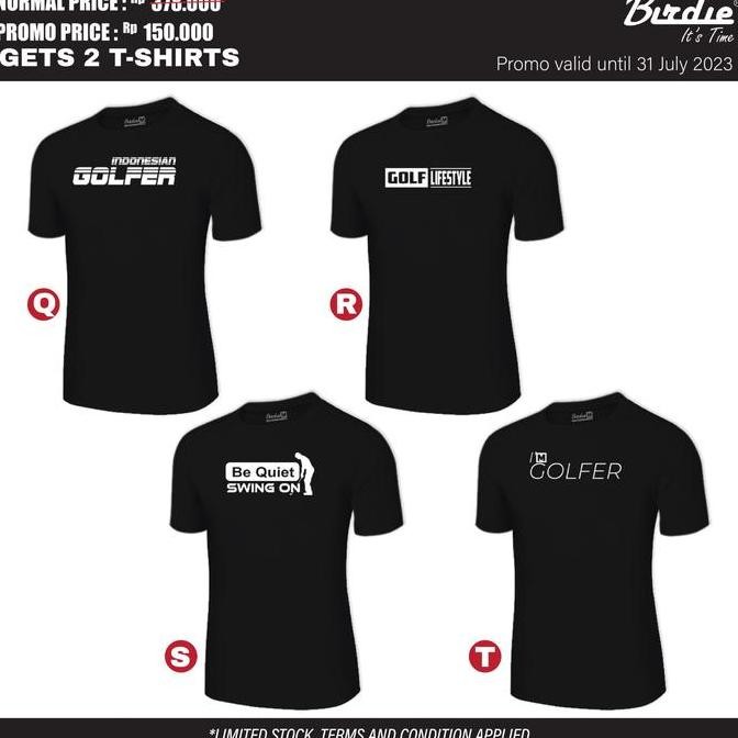 Sale Kaos Distro Golf Premium Quality Cotton Combed Original Birdie 1