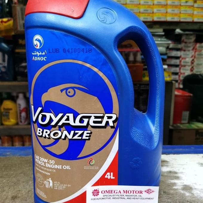 Ready Adnoc Voyager Bronze 20w-50 4liter