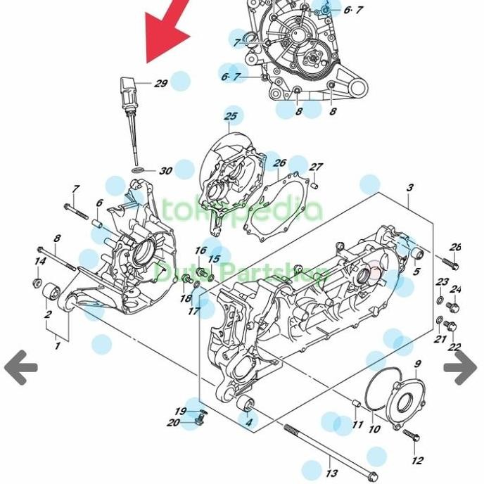 Ready  tutup oli mesin suzuki nex addres SGP