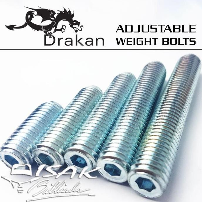 Drakan Weight Bolt - Baut Pemberat Stick Billiard Biliar Poison Cue
