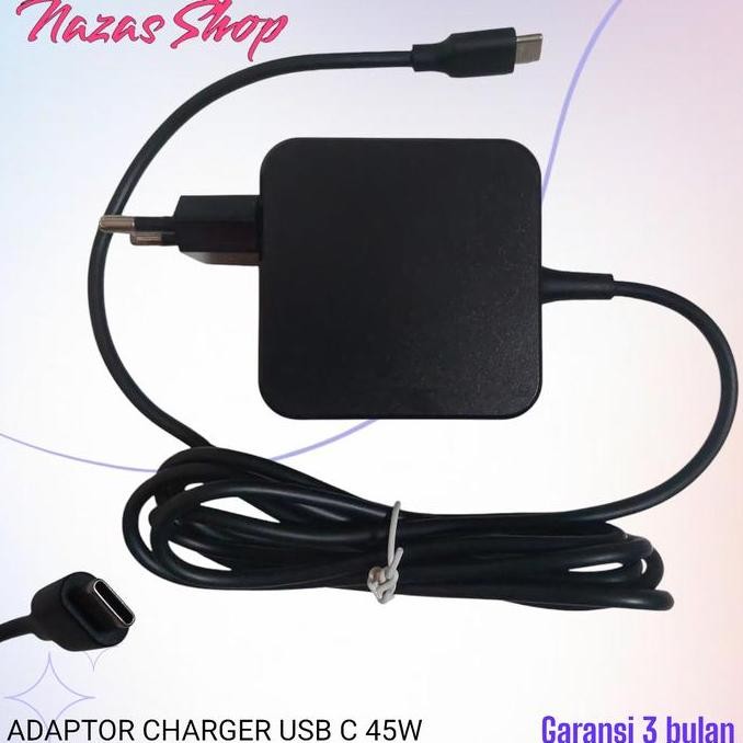 Adaptor Charger Zyrex Chromebook M432 20V 2.25A 15V 3A 12V 3A 9V 3A 5V 3A (45W) USB Type C