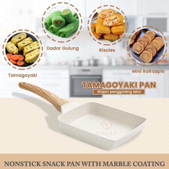 Cosy Tamagoyaki Pan Tebal Penggorengan Telur Anti Lengket Terbaik Wajan Granit Diatas Teflon Omelett