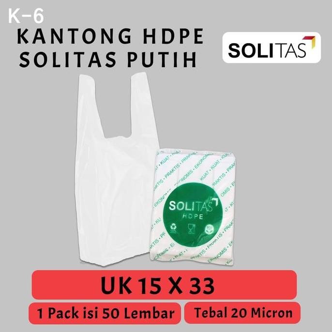 Kantong Plastik Kresek Putih Susu Tebal Uk 15X33 Hdpe Allshop