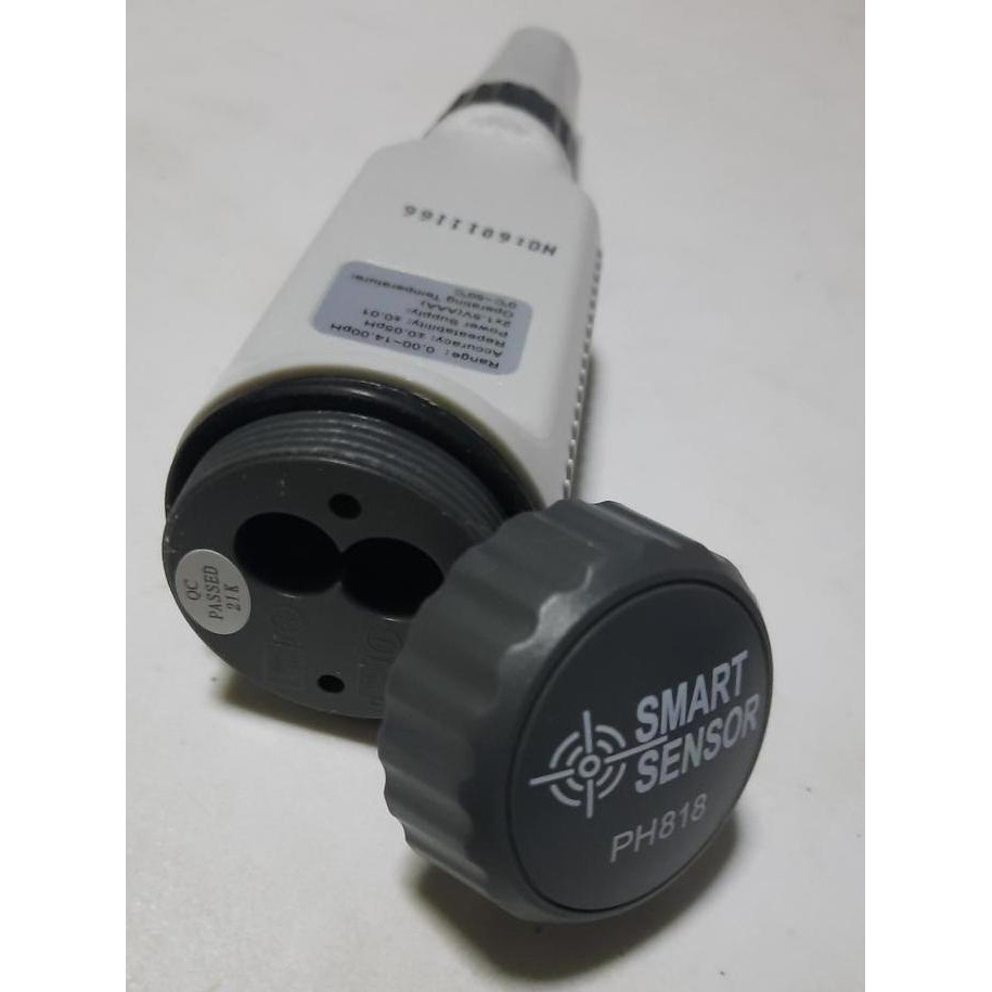 SMART SENSOR pH Meter + Temperature Meter Portable Liquid Semi-Solid Tanah PH818/818M/818T