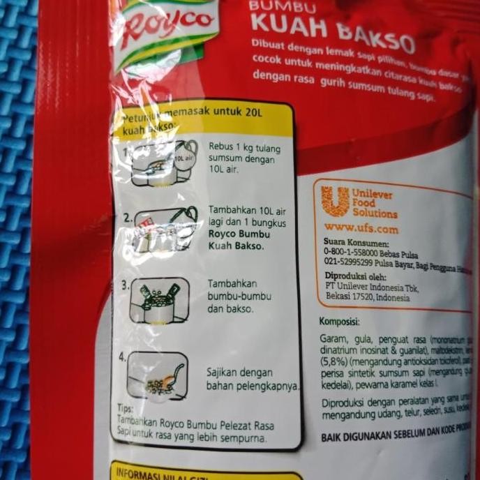 

Royco Bumbu Kuah Bakso Rasa Sumsum Sapi 100 gr