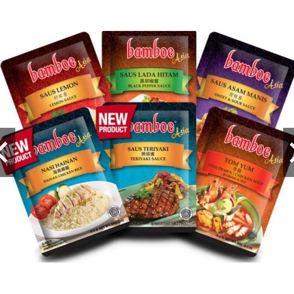 

BUMBU INSTANT BAMBOE ASIA INSTAN TOM YUM ALL VARIANT 45 GRAM