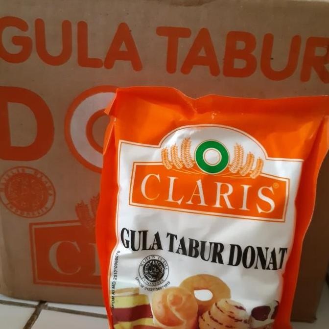 

Gula tabur donat Claris 250 gr/ gula dingin donat Claris 250 gr