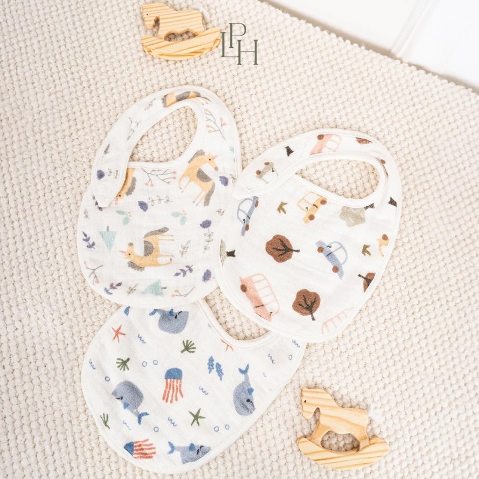 Little Palmerhaus Snappy Bib Celemek Bayi