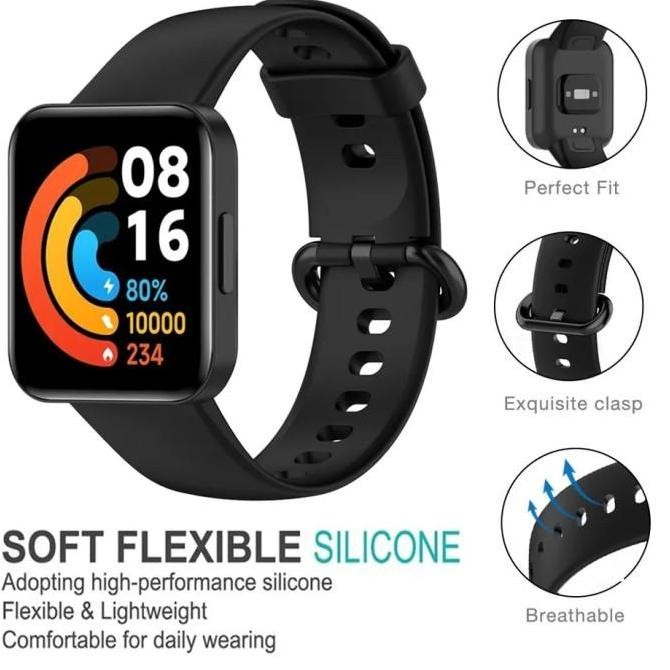 Strap Silicone / Tali Jam Xiaomi Redmi Watch 2 / Watch 2 Lite