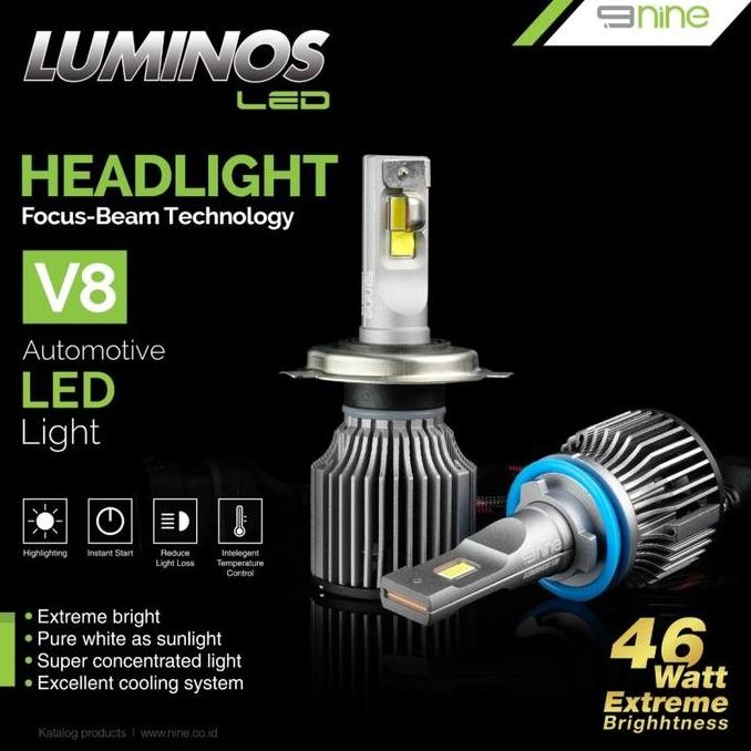 9NINE LUMINOS LED LAMPU MOBIL V8 EXTREME BRIGHT FOGLAMP HEADLAMP