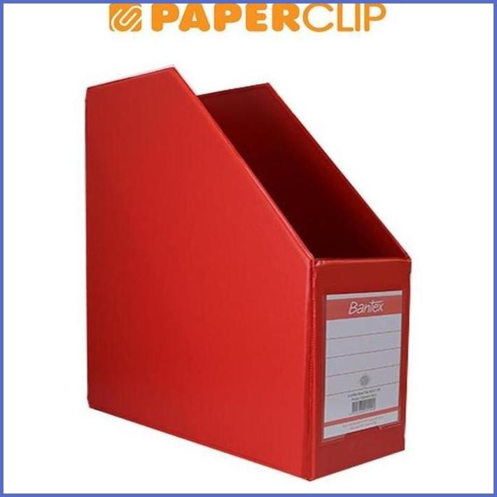 

STOCK NEW BOX FILE BANTEX 4011 FOLIO 10CM 09 RED TERLARIS