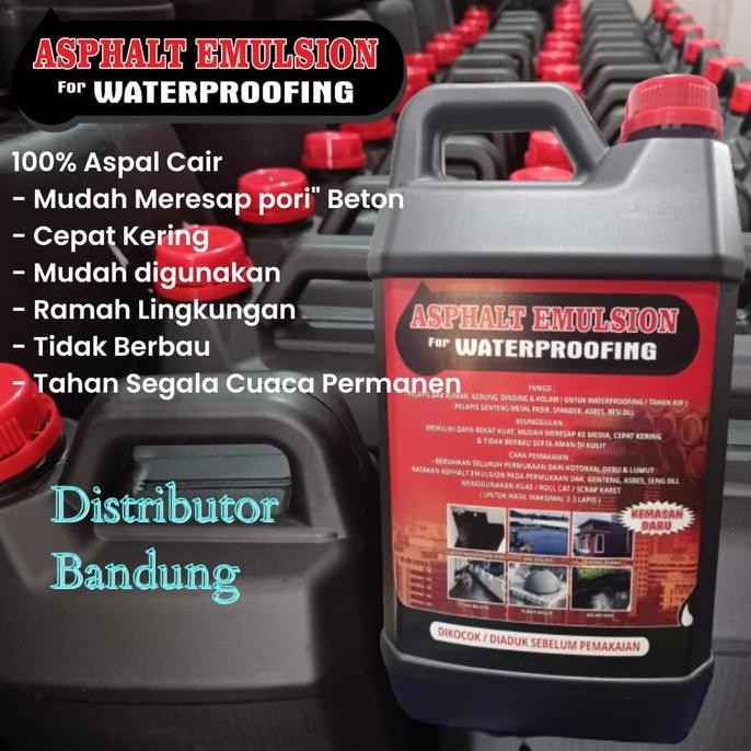 Promo Aspal Cair Anti Bocor Lem Perekat Cat Sealant Penambal Dak Beton Bocor COD
